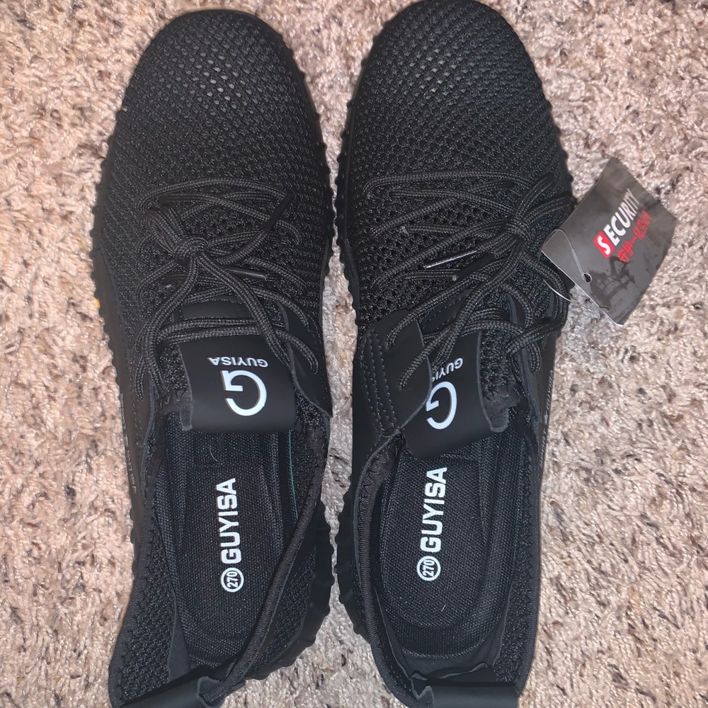 BRAND NEW W TAGS Men's Black Guyisa Sneakers - Picture 6 of 7